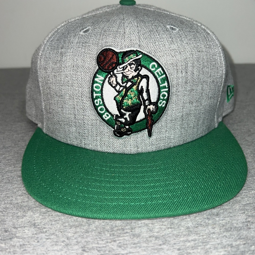 Boston Celtics New Era Hat 9Fifty Snapback Gray Green NBA Basketball SnapBack